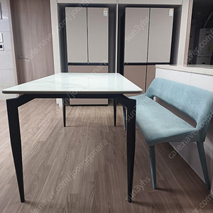 세라믹 6인용 식탁+3인용 긴의자