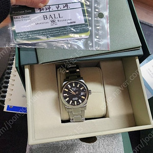 볼워치엔지니어3 마블라이트 크로노미터 블랙/레인보우 36mm