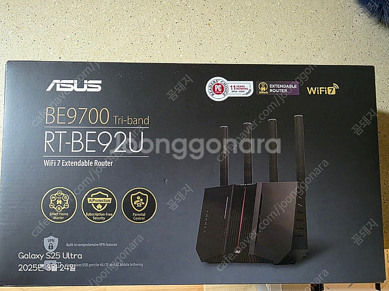 ASUS아수스 BE92U WIFI7 공유기 판매합니다--1