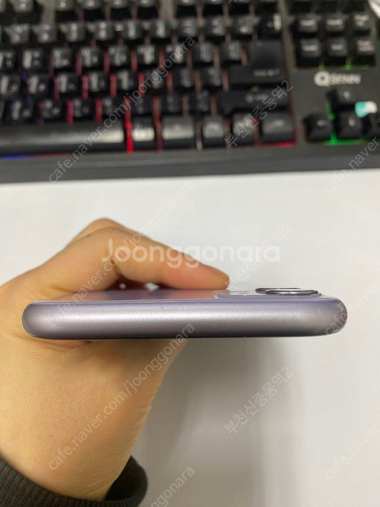 197960 아이폰11 퍼플 A급 64GB 무잔상 배터...--3