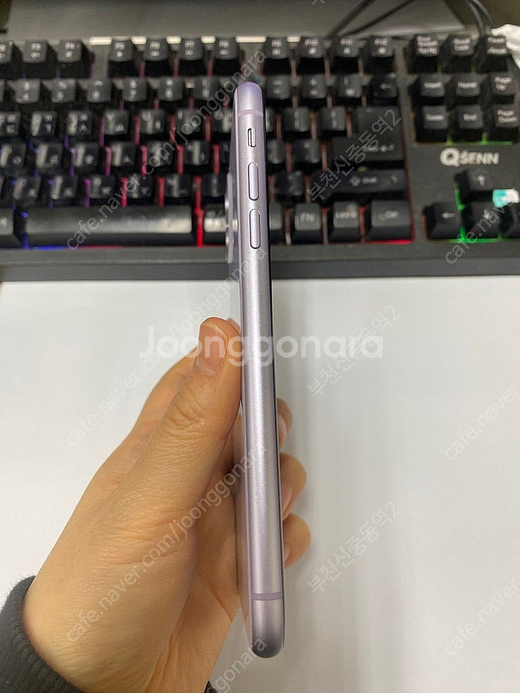197960 아이폰11 퍼플 A급 64GB 무잔상 배터...--4