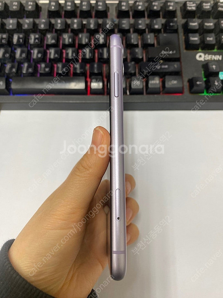 197960 아이폰11 퍼플 A급 64GB 무잔상 배터...--5
