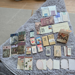 (일괄 65000원) 빈티지 다꾸템 및 다이소 스티커 메모지 등