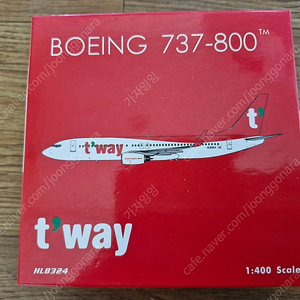 티웨이항공 B737-800 HL8324 비행기 다이캐스트 판매합니다