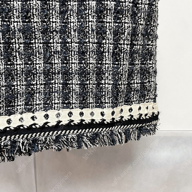 네이비 트위드 미니 스커트 미니치마 이미지