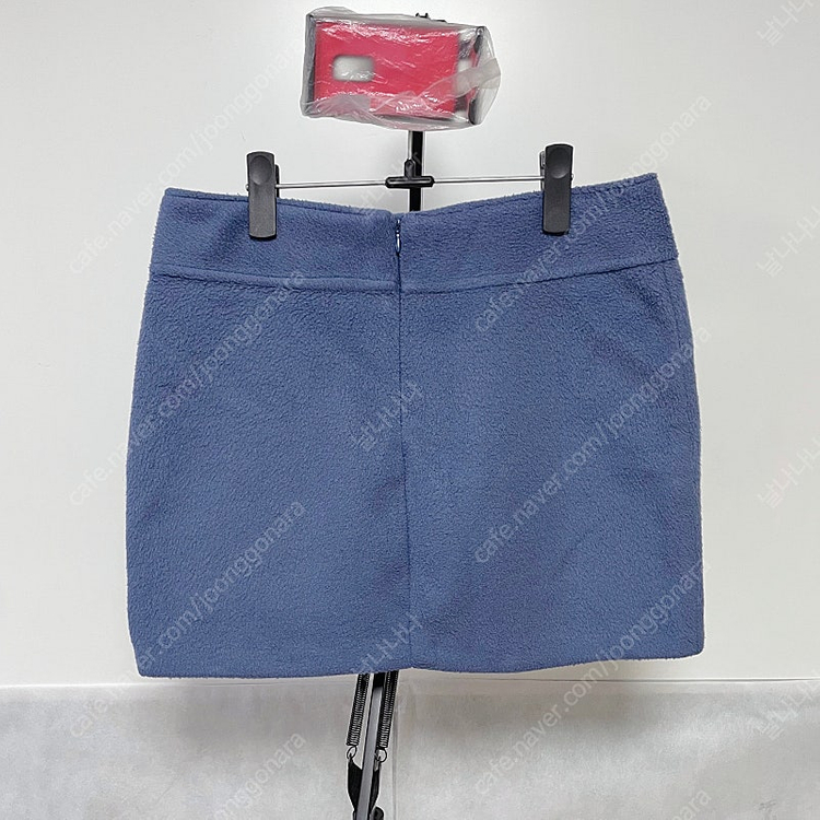 블루 스웨이드 미니스커트 미니치마 이미지