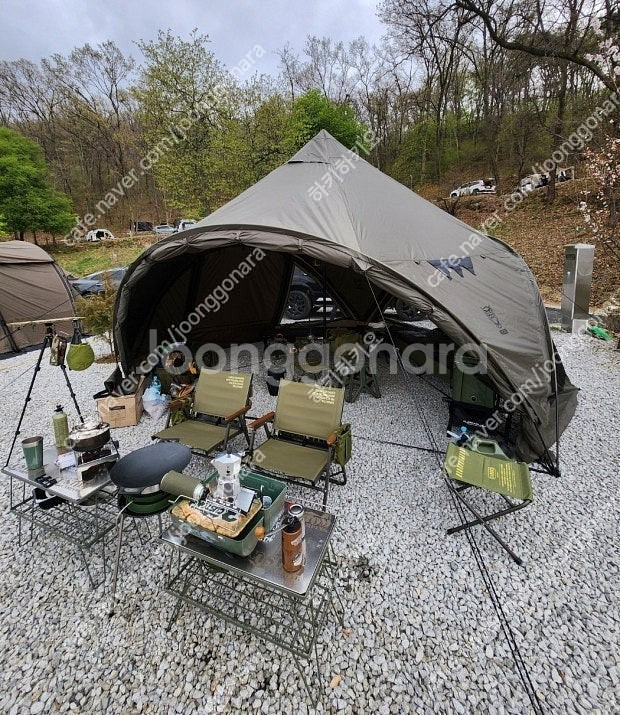 아버 크라운쉘터 카키+TPU 우레탄창+블랙 이너텐트 팝...--3