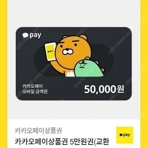 카카오페이 상품권 5만원
