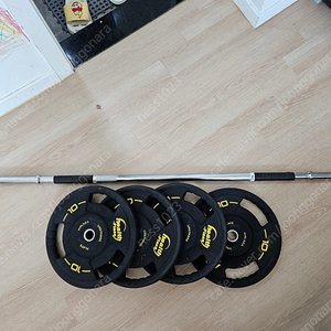 우레탄 경량원판 10kg 4개 경량봉