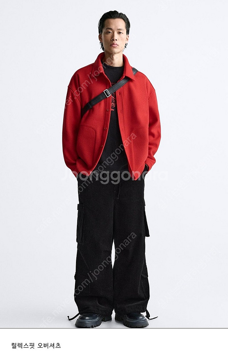 자라 릴렉스핏 오버셔츠 L--0