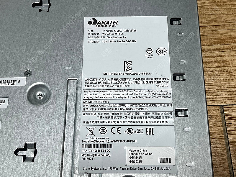 CISCO L2스위치 WS-C2960L-16TS 택포 ...--2