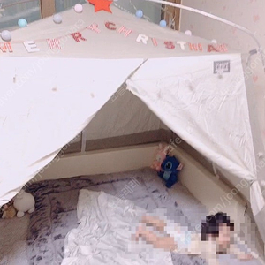 꿈비 럭키스타 범퍼침대 +따수미텐트