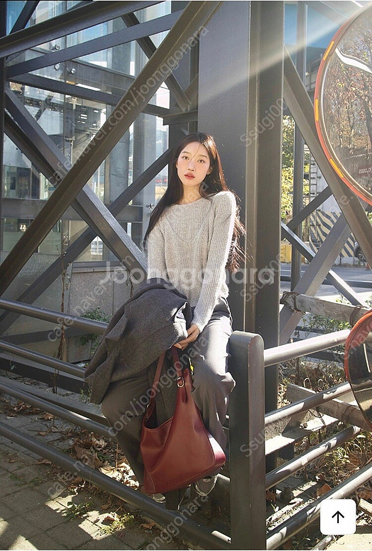 브아빗포우먼 레이어드 뷔스티에 니트 세트 그레이--2