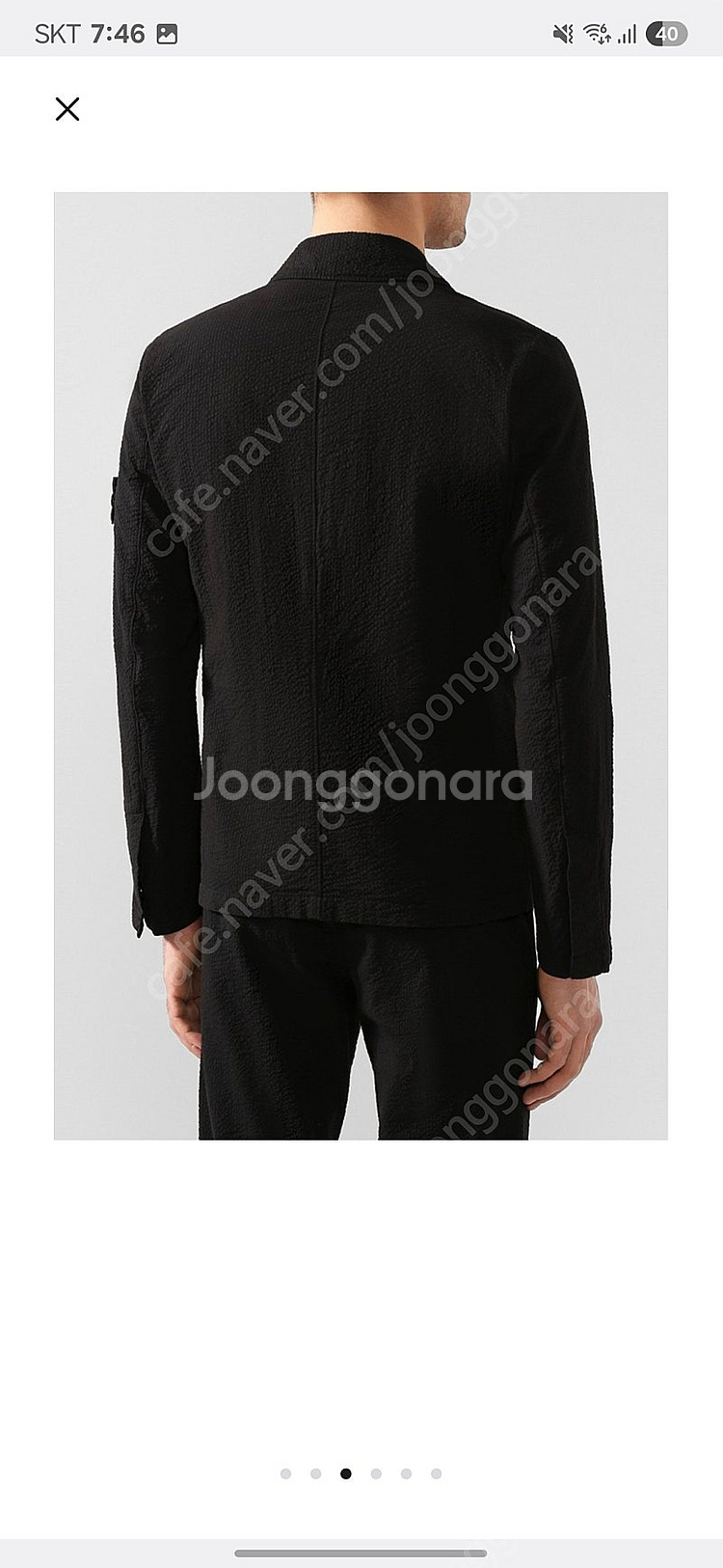 스톤아일랜드 시어서커 수트 정장 셋업--2