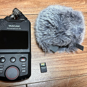 타스캠(tascam) x6 레코더, 코미카(comica) vm40 무선 샷건마이크