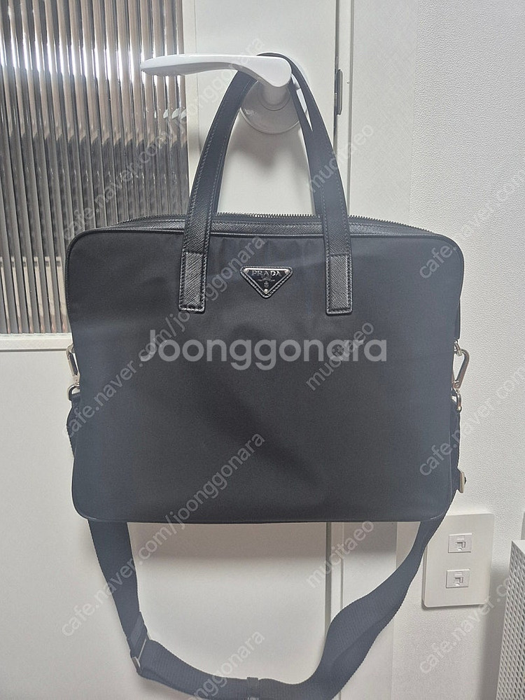 프라다 남성 리나일론 서류가방 2VE368 2DMH F...--1