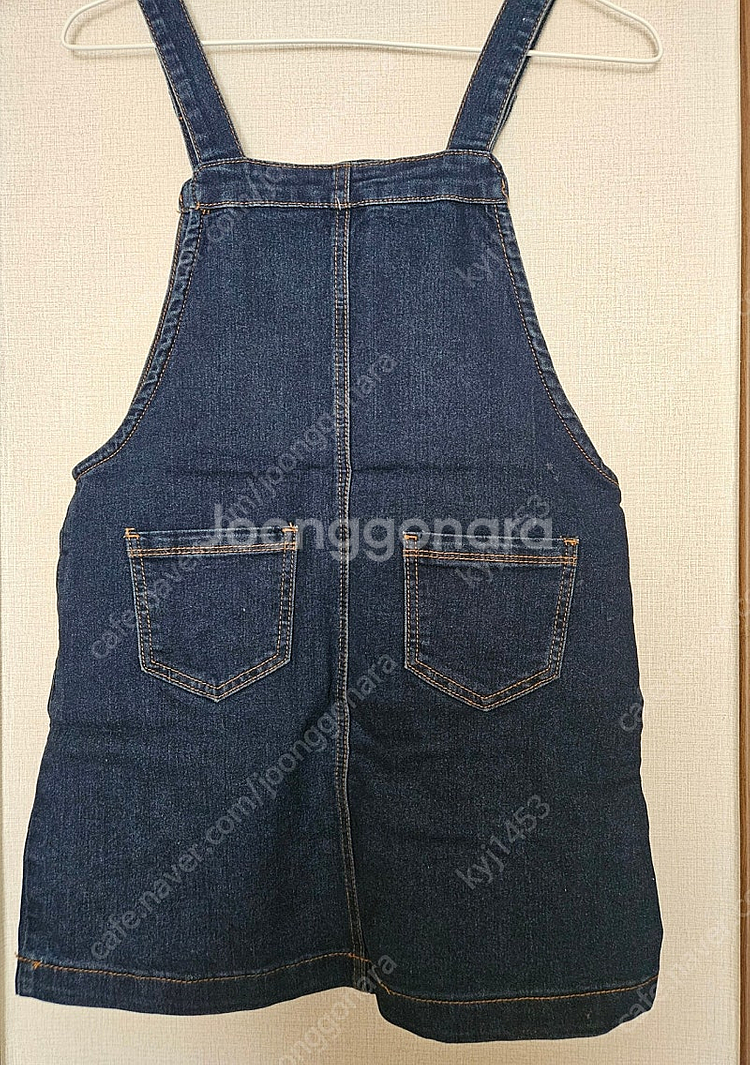 애플핑크 멜빵치마 150사이즈--2