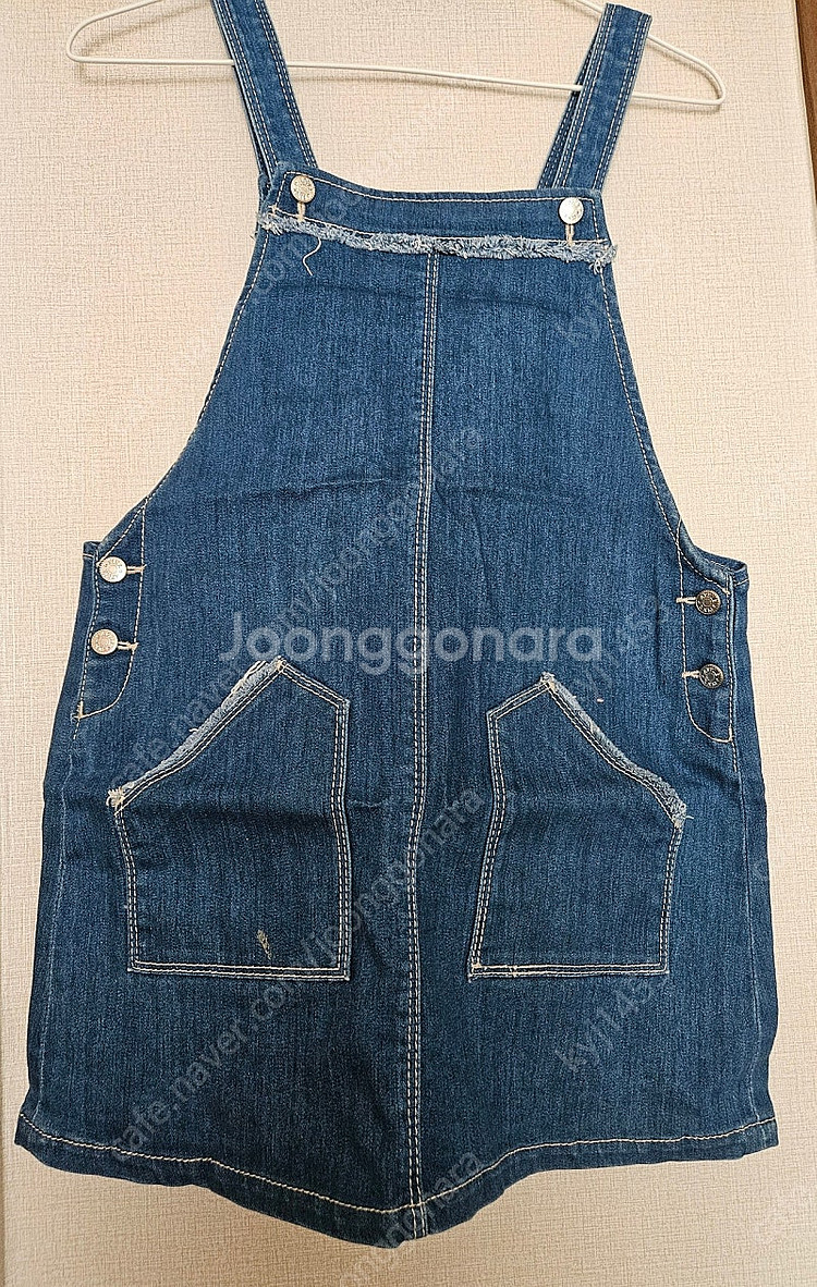 애플핑크 멜빵치마 150사이즈--4