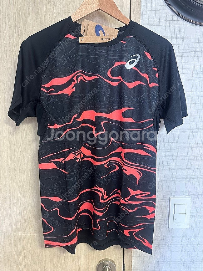 아식스 피더라이트 러닝 반팔 블랙 XL--0