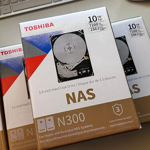 나스용 하드 도시바 N300 (TOSHIBA N300 10TB) 미개봉 판매