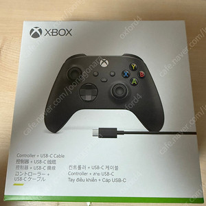 마이크로소프트 엑스박스 무선 컨트롤러 카본 블랙 + USB-C 케이블