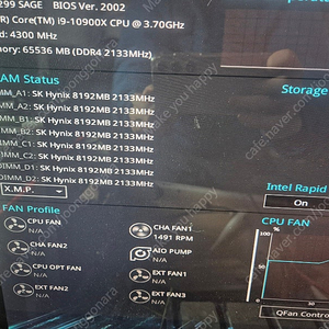 i9-10900X 하고 X299보드 세트판매