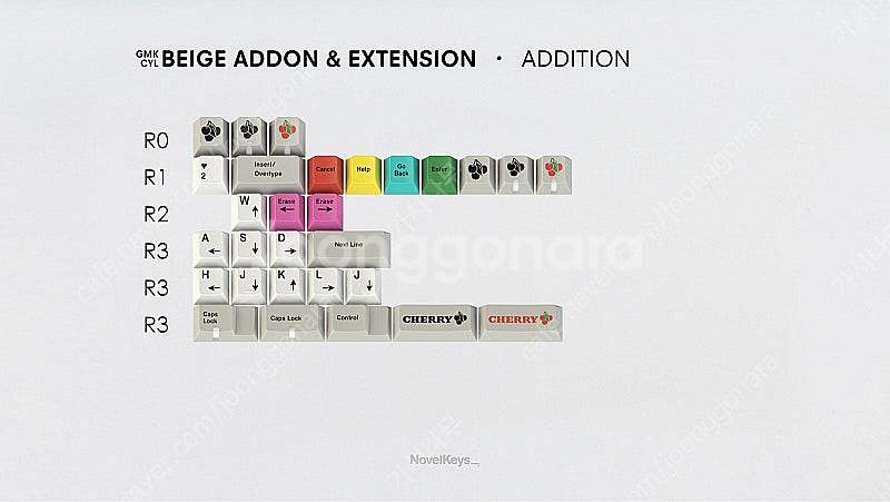 GMK 베이지 에드온 Beige Addon & Exte...--0