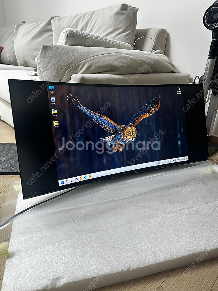 새제품)Dell 에일리언웨어 38 게이밍 모니터--1