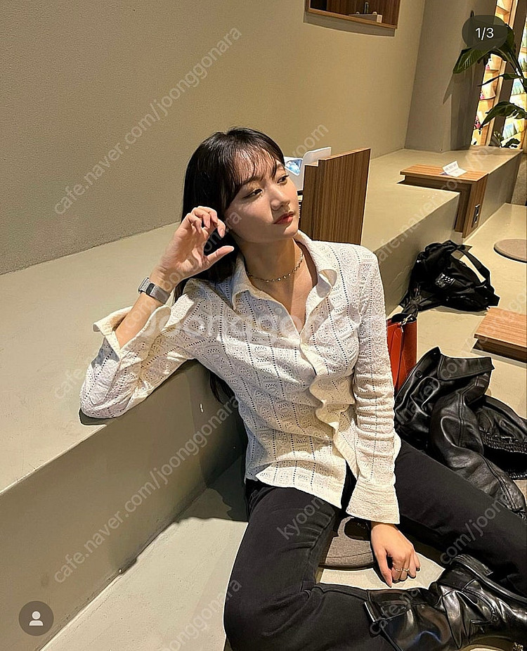 [M] Lit 리트 크로셰 셔츠--2