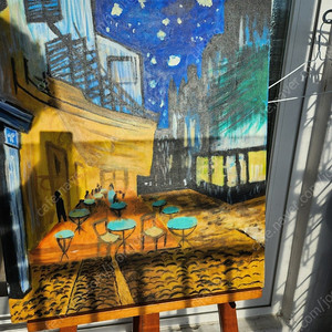 파리의 밤 무명화백 수제 그림