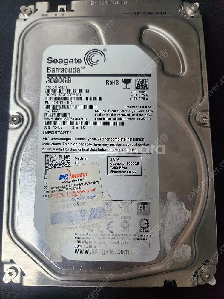 시게이트.3TB 하드 Seagate BarraCuda ...--0