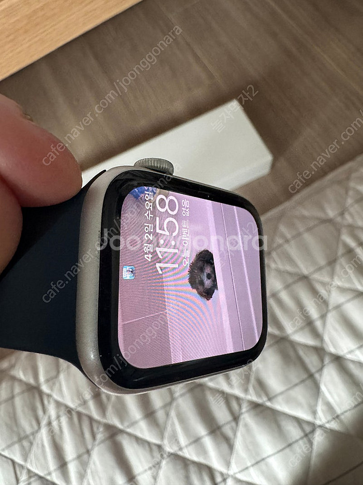 애플워치 se2 44mm 실버 셀룰러팝니다--0