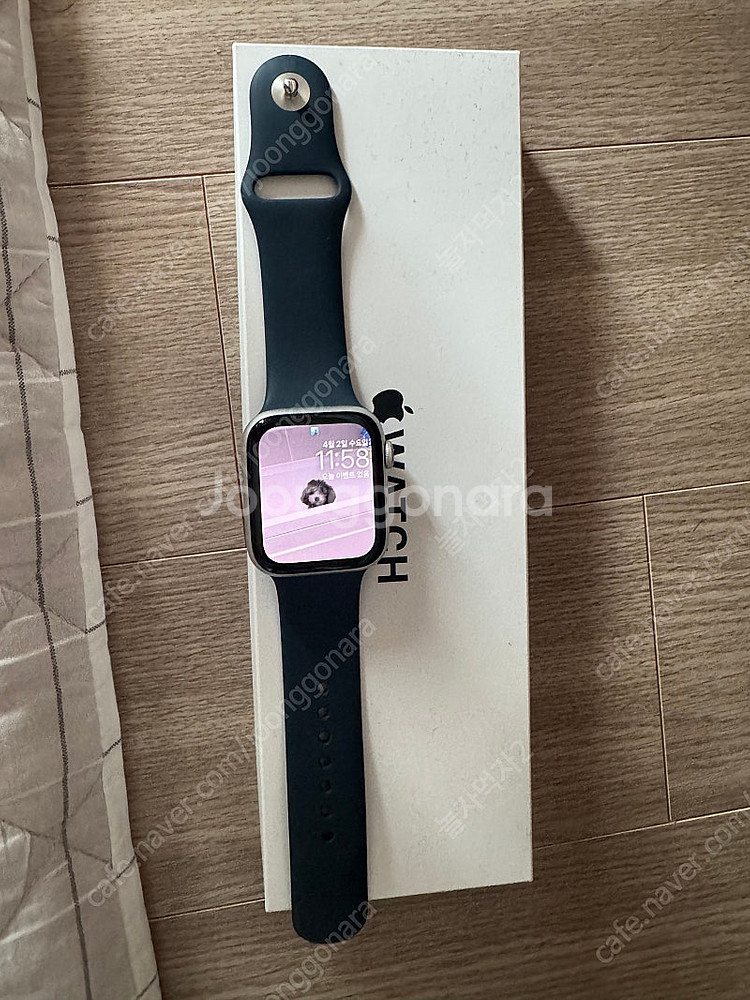 애플워치 se2 44mm 실버 셀룰러팝니다--1