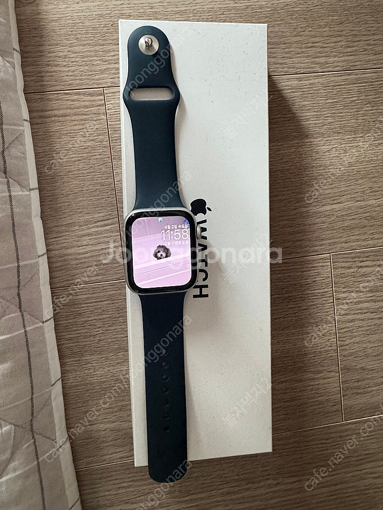 애플워치 se2 44mm 실버 셀룰러팝니다--2