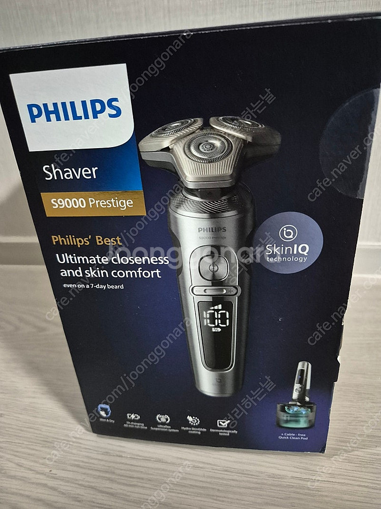 필립스 SkinIQ 9000 프레스티지 전기면도기 새상...--8