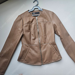 자라 에코레더 자켓 S 새상품