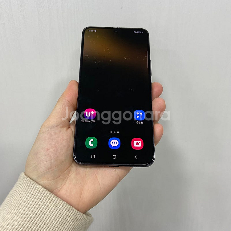 60570 갤럭시S22 256기가 블랙 공기계 팝니다 26만원--0