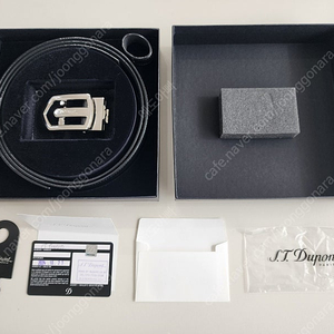 S.T. DUPONT 듀퐁 CJ9771140 정품 오토락 명품 가죽 벨트 풀박스 보증서