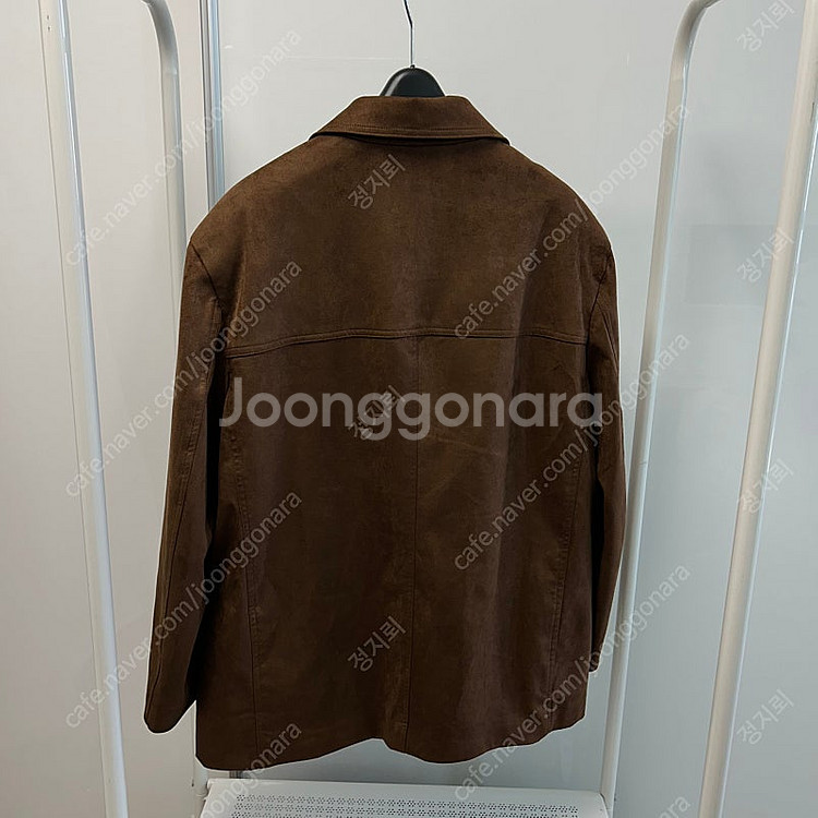 로라로라 스웨이드 싱글 자켓 브라운--1