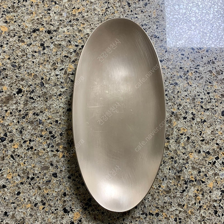 한놋 유기그릇 생선접시 사각접시 이미지