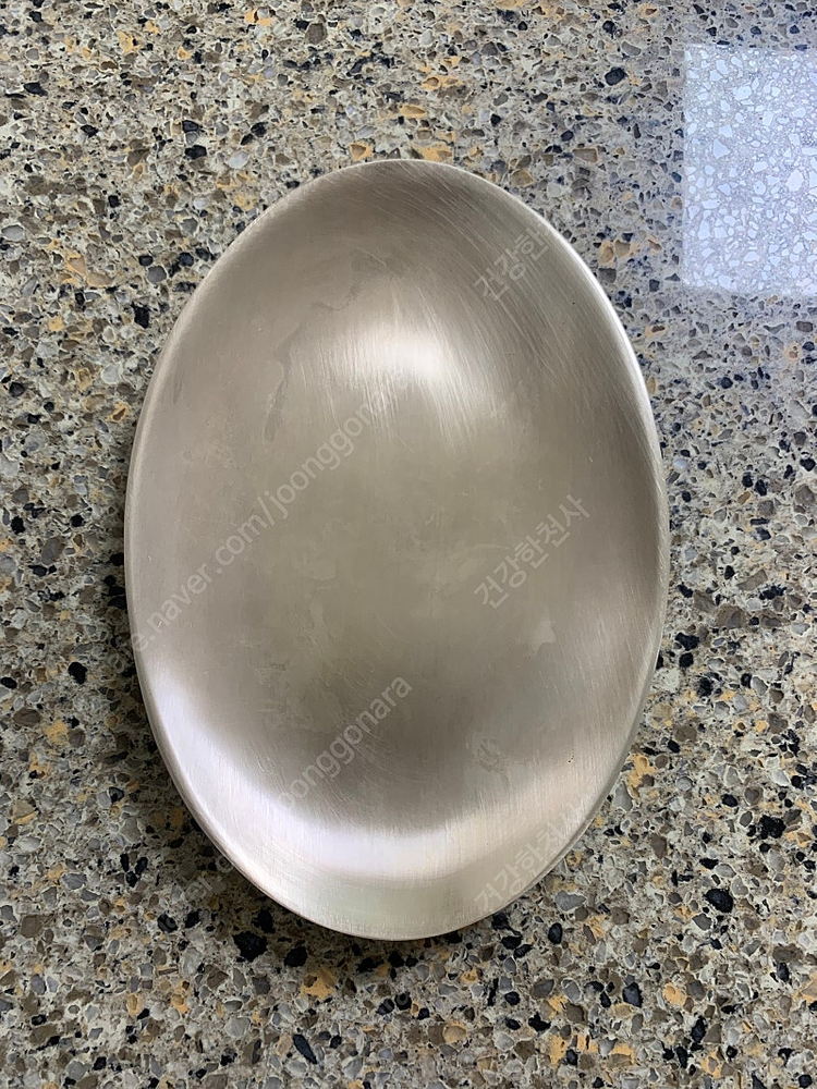 한놋 유기그릇 생선접시 사각접시 이미지