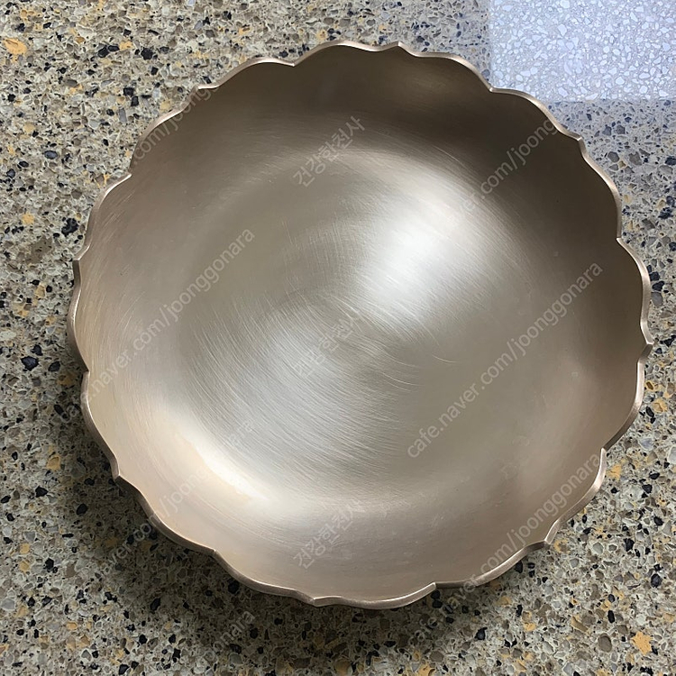 한놋 유기그릇 생선접시 사각접시 이미지