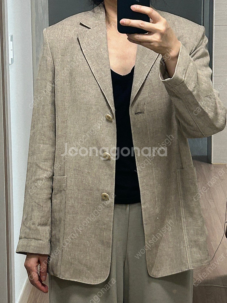 더캐시미어 린넨쟈켓팝니다--0
