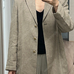 더캐시미어 린넨쟈켓팝니다