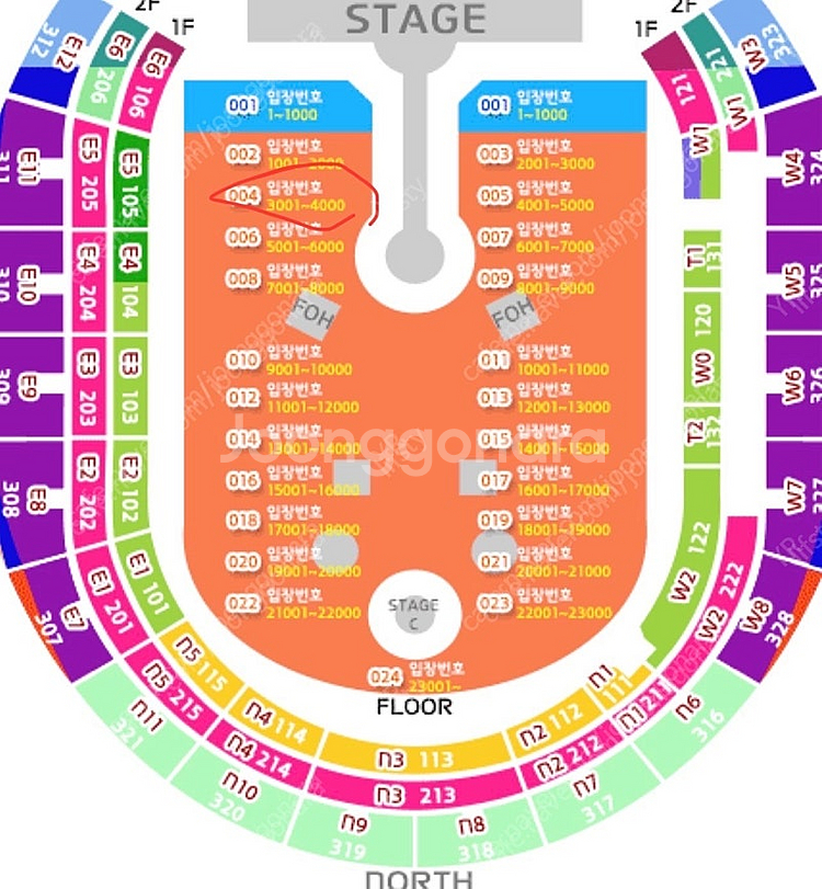 콜드플레이 4/16(수) 스탠딩 34xx 1자리 정가양도 :)--1