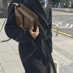 시엔느 캐시미어 핸드메이드 코트 블랙