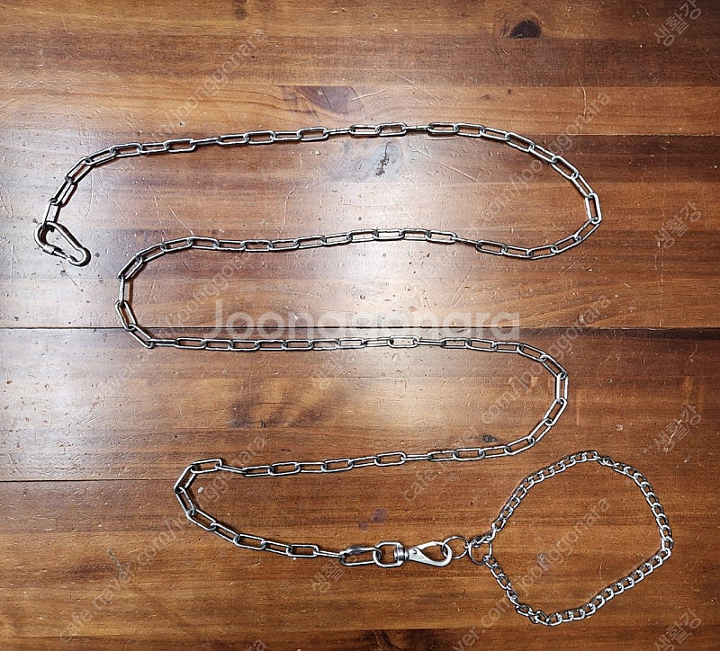 성견 개 스텐 체인 개목줄 개줄 목줄 및 리드줄 팝니다--0