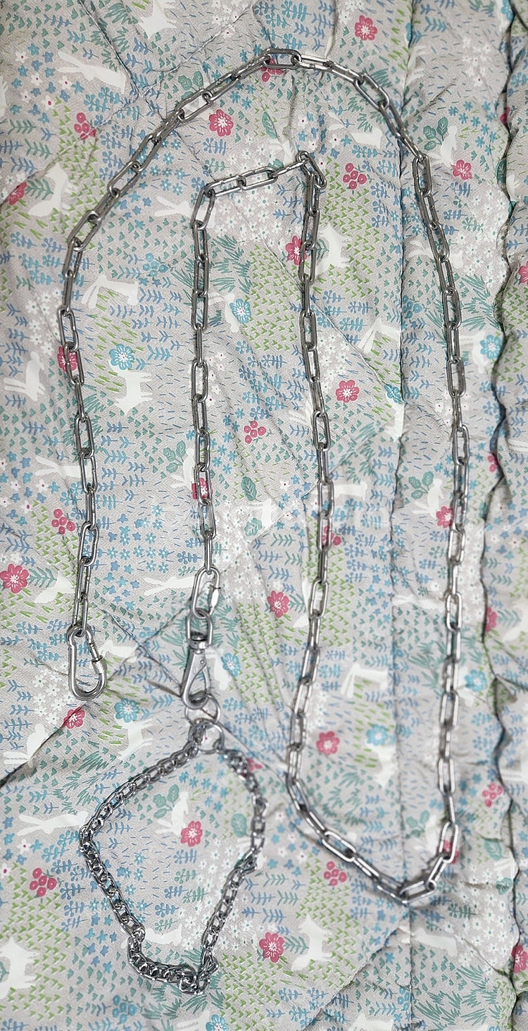 성견 개 스텐 체인 개목줄 개줄 목줄 및 리드줄 팝니다--2