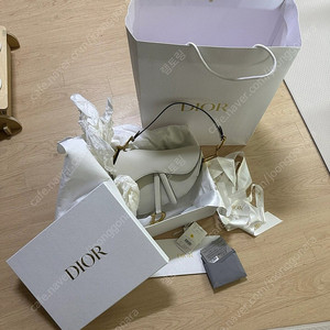 디올 새들백 카프스킨 라떼 골드 M0446CBAA M030