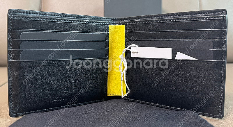 디올 카우스 옐로우비 꿀벌 카프스킨 반지갑--8